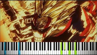 Boku no Hero Academia S3 Ep. 11 OST - "UNITED STATES OF SMASH!" (Synthesia Piano Tutorial) chords