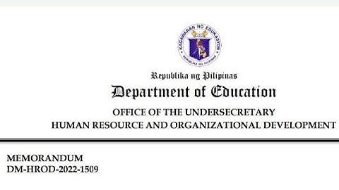 DM HROD-2022-1509 | Instruction on the Submission of IPCRF of Teachers for School Year 2021-2022