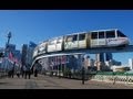 MONORAIL train in Sydney CBD, Australia, HD video, real sound