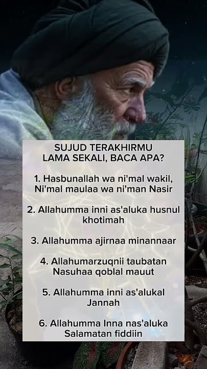 sujud terakhir lama sekali bacaan apa? #vidioshorts #quotes