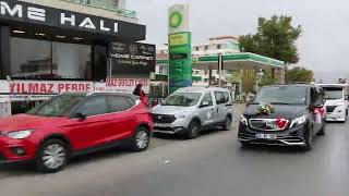 Mani̇sa Alaşehi̇r Düğün Konvoy Drone Ile Izle - Gelin Kızı Evinden Çıkıyor