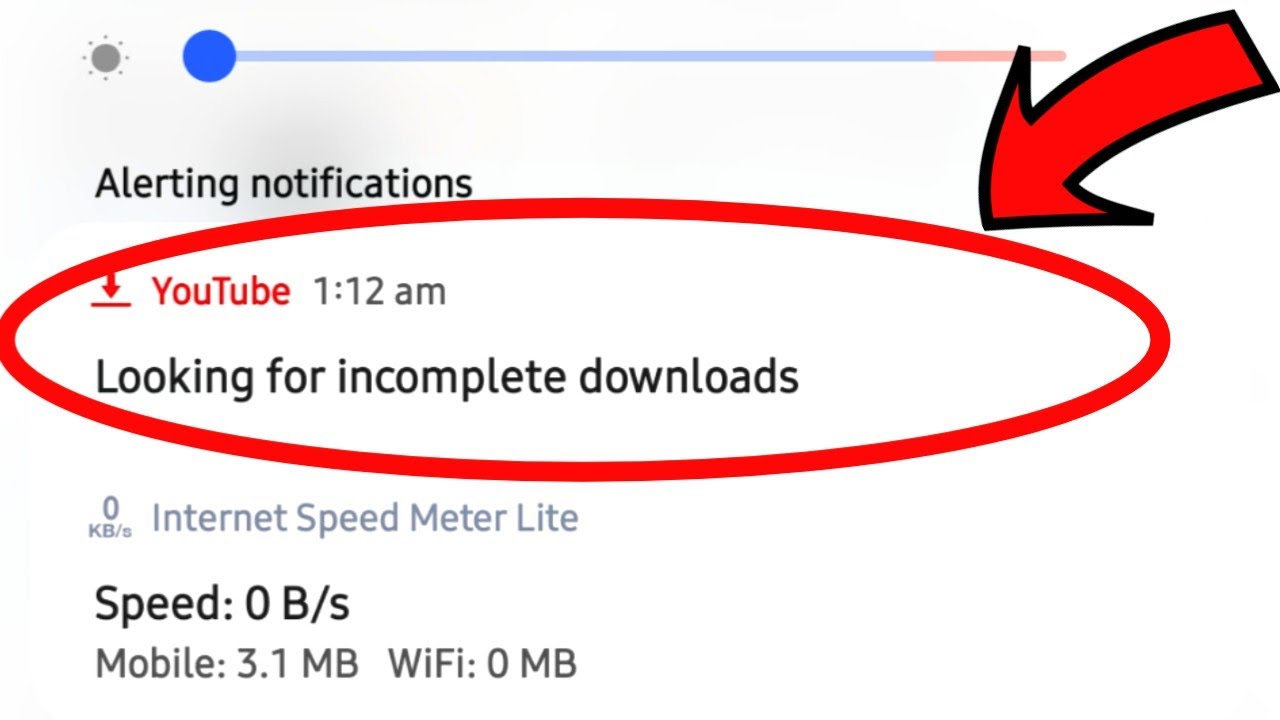 Download Incomplete Fix Looking For Incomplete Downloads In Notification - YouTube