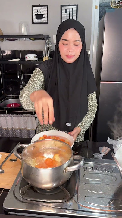 Cooking beef soup is super easy