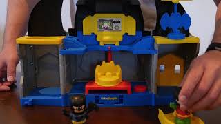 Little People Batcave with Batman and Robin - Unboxing and Review - 4K Video