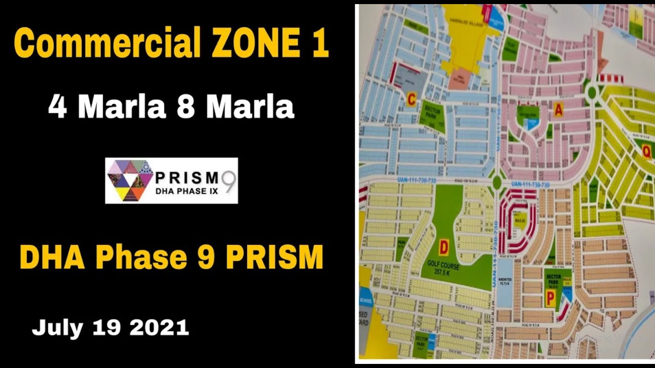 Commercial ZONE 1 4 Marla 8 Marla DHA Phase 9 Prism Lahore Update