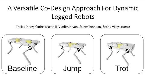 A Versatile Co-Design Approach For Dynamic Legged Robots