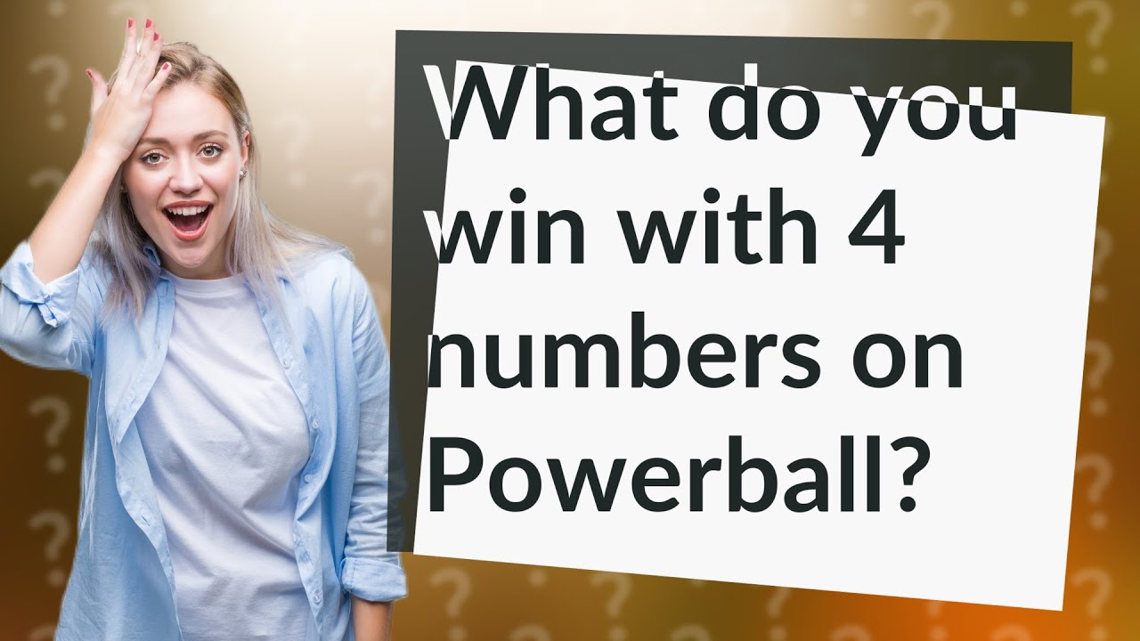 What Do You Win With 4 Numbers On Powerball YouTube What Do You Win With 4 Numbers On Powerball YouTube