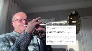 Watermelon man easy jazz trumpet solo Bb