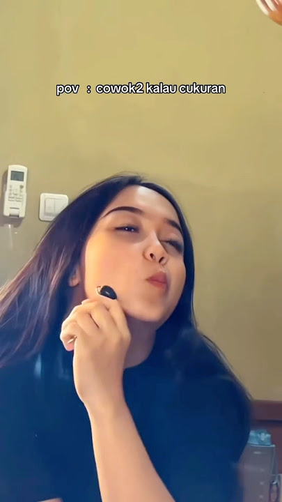 Ketika cwk cukuran dan cwk pake maskara #shortvideo #funny #trending