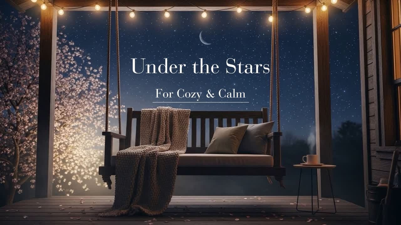 【Cozy BGM】LoFi Gentle Piano & Guitar  | Under the Starlight, Rest and Let Fatigue Fade