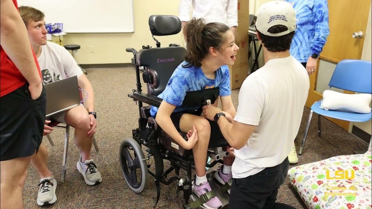 LSU Mechanical Engineering Seniors Improve Wheelchair for Teen With