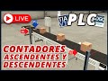 Aplicación de Contadores Ascendentes y Descendentes en Banda transportadora