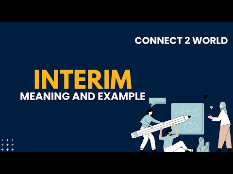 What Does interim  Means || Meanings And Definitions With interim in ENGLISH