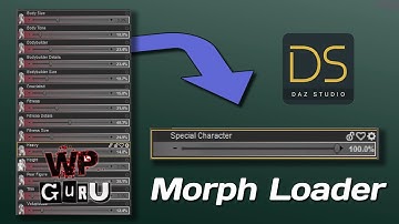 How to combine Genesis Morphs into a single slider with DAZ Studio (Morph Loader Version)