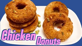 Chicken Donuts Recipe | HowTo Make Chicken Donuts |  Crispy Chicken Donuts |