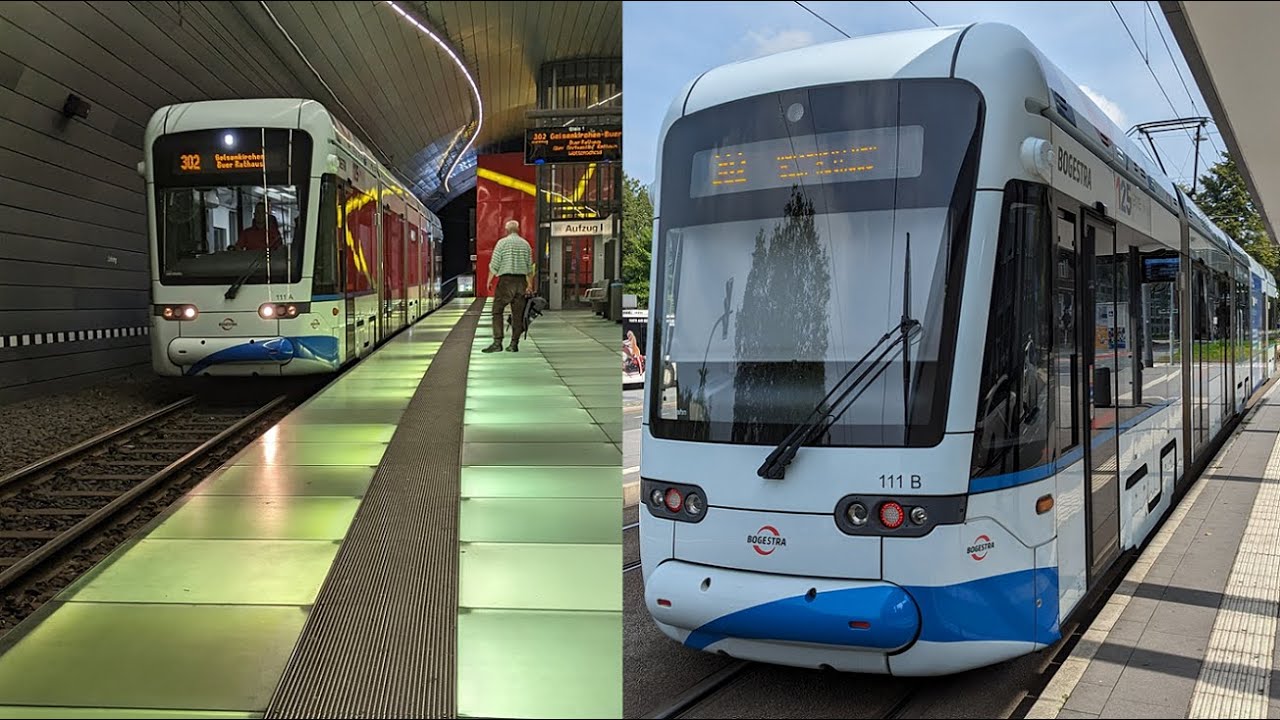 Bochum/Gelsenkirchen Straßenbahn Linie 302 Bochum Lohring - Gelsenkirchen Buer Rathaus Variobahn