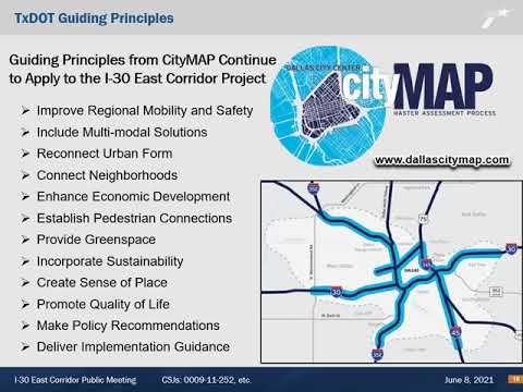 Virtual Public Meeting: I-30 East Corridor (I-345/I-45 to Ferguson Road)