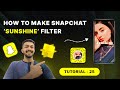 Sunshine snapchat filter  lens studio tutorial  25  how to make snapchat filter