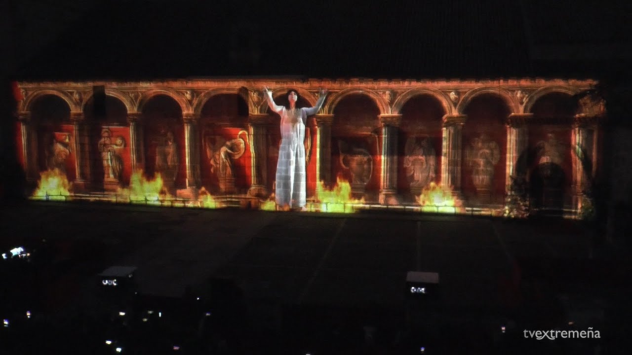 TVEX 10-12-23 VIDEOMAPPING BASILICA SANTA EULALIA Y CONCIERTO ORQUESTA CIUDAD DE MÉRIDA