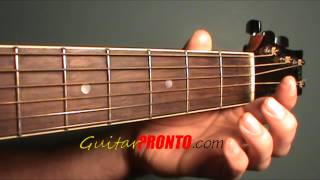a major guitar chord - 3 easy steps