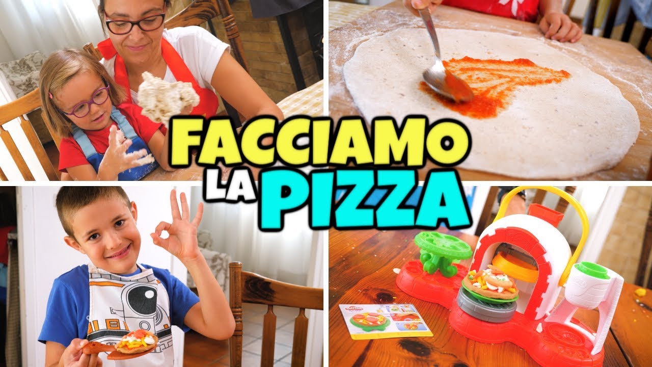 FACCIAMO LA PIZZA 🍕 INSIEME: Cibo Reale VS Play Doh
