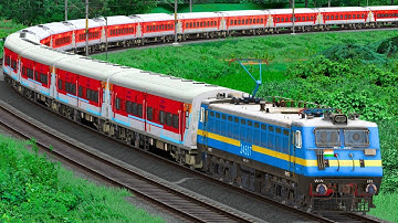 TRAINS HIGH SPEED CROSSING IN CURVED RAIL | BUMPY RAILROAD | Train Simulator | Railwork | NTG GAMING