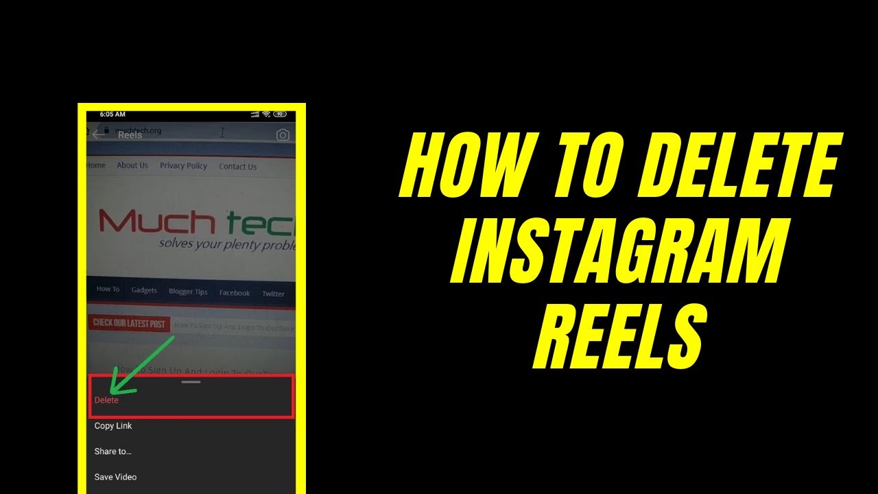 How To Delete Instagram Reels | Delete Reels Video On instagram