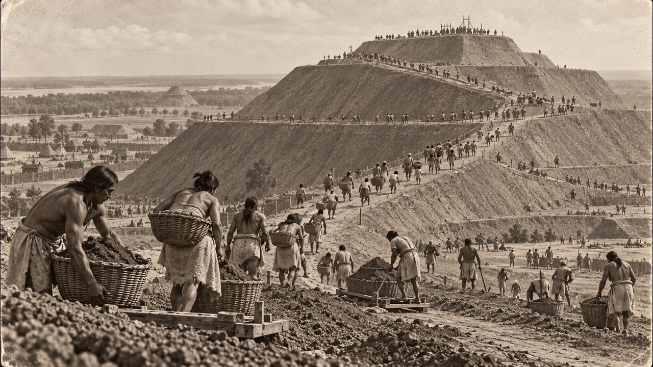How America Raised a 100-Foot Mountain of Earth at Cahokia Without Machines