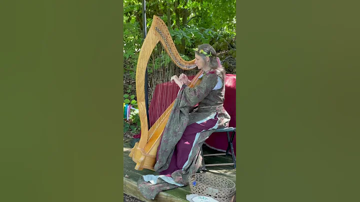 Kathleen Finnegan, Harpist at NY #renaissancefair