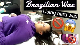 Brazilian wax using Hard wax | Never again!😩😒🙅‍♀️