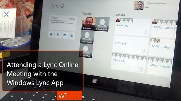 Attending a Lync Online meeting using the Lync App for Windows