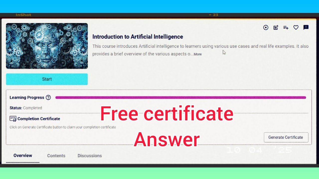 Introduction to Artificial intelligence answer from infosys springboard ...