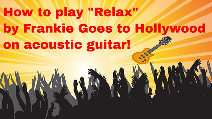 Relax Acoustic version - Acoustic performance video thumbnail