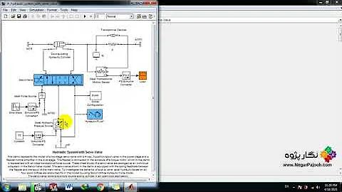 Hydraulic System with Servo Valve -MATLAB