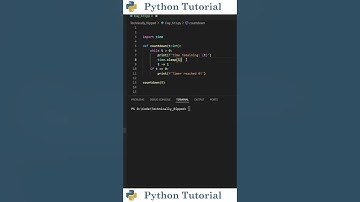 Countdown Timer In Python | Python Tutorial