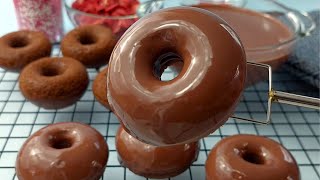 Easy and The Best Chocolate Donuts  it melts in your mouth