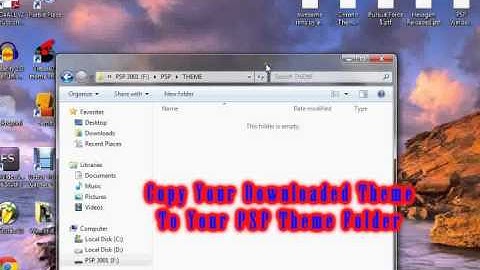 How To Put Themes On PSP (Tutorial)