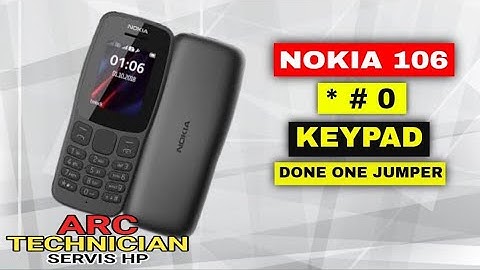 Keypad * 0 # Not Working? How to Repair It Nokia 106 TA- 1114 #AT-12