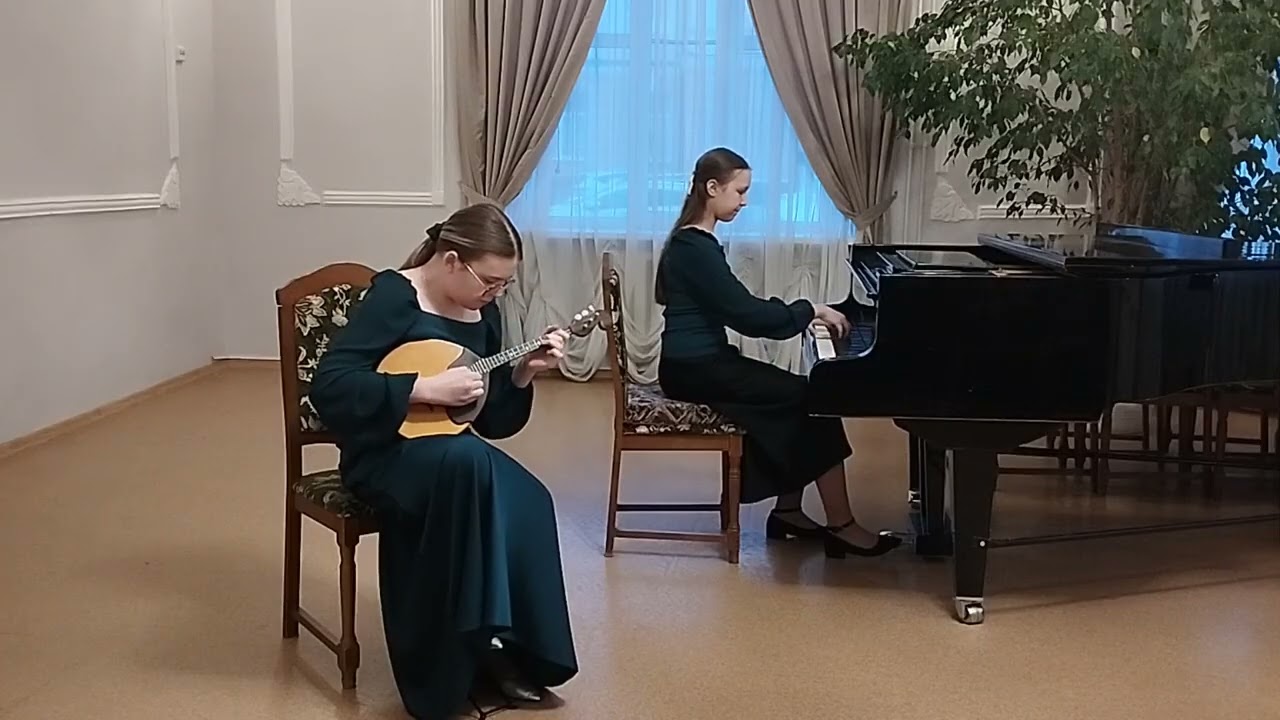 В А  Моцарт Соната D dur, часть 1, бел нар песня Купалинка, обработка Ю Бовбель