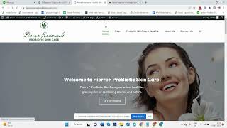 Pierre Freeman s Probiotic Skincare Website Redesigned Using WordPress screenshot 4