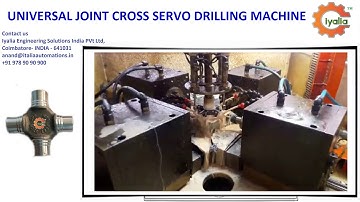 Universal Joint Cross Four Way Drilling Machine