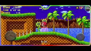 Green Hill zone ato 2 sonic forever com mod escape the zone