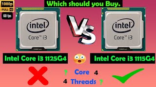 Intel Core i3 1125G4 🆚 i3 1115G4 ||🔥Processor Compare🔥||