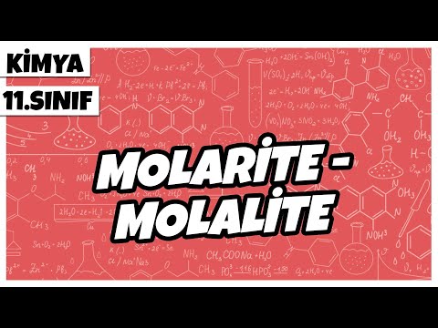 11. Sınıf Kimya -  Molarite - Molalite | 2022