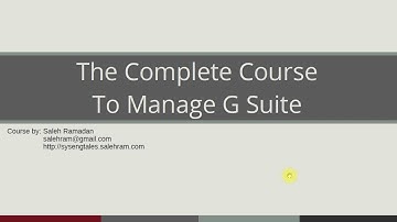 G Suite administrator training course trailer