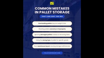 Common Mistake In Pallet Storage
