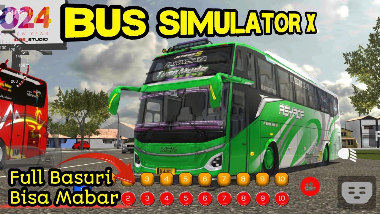 MAIN BUS SIMULATOR X FULL BASURI LAGI | BUS ASROF TUAN MUDA - YouTube