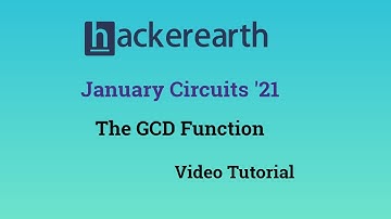 HackerEarth January Circuits 