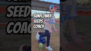 Bubble Gum baseball coach vs Sunflower seeds coach.  #baseball #baseballlife #baseballplayer