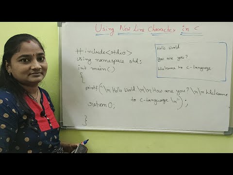 C-Language || Class-20 || Using New Line in C || Both in Telugu and English || Telugu Scit Tutorials